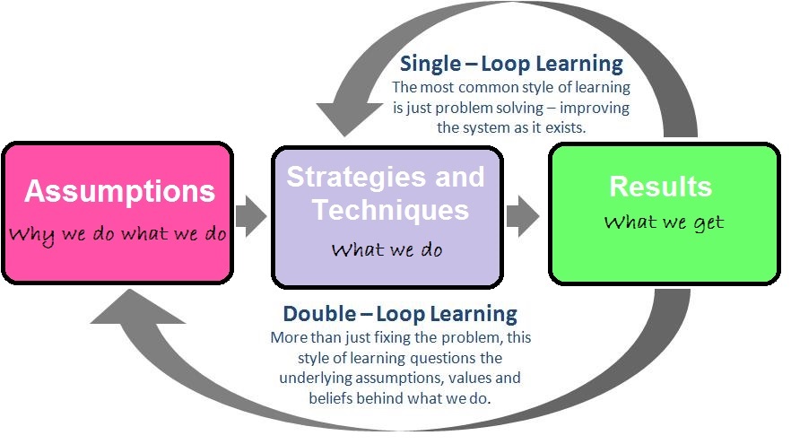 Example learning single loop organisation Learning process